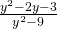 \frac{{y}^{2}-2y-3}{{y}^{2}-9}