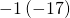 -1\left(-17\right)