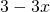 3-3x