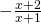 -\frac{x+2}{x+1}