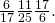 \frac{6}{17}·\frac{11}{25}·\frac{17}{6}.
