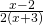 \frac{x-2}{2\left(x+3\right)}