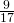 \frac{9}{17}
