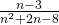 \frac{n-3}{{n}^{2}+2n-8}