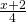 \frac{x+2}{4}
