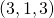 \left(3,1,3\right)
